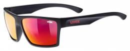 uvex LGL 29 Sonnenbrille (2213 black mat, mirror red (S3))