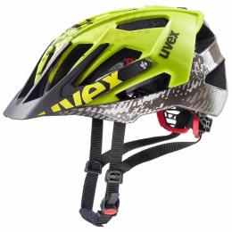 uvex Quatro Fahrradhelm (52-57 cm, 20 dirt neon/yellow)