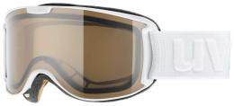 uvex Skyper Polavision Skibrille (1021 white mat, polavisison brown/clear (S2))