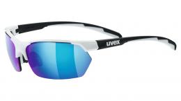 Uvex Sportstyle 114 Fahrradbrille WHITE BLACK MAT ONE SIZE