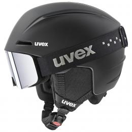 uvex Viti Kinder Skihelm Set (51-55 cm, 13 black matt)