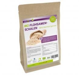 Vita2You Flohsamenschalen BIO - 99% Reinheit - 500g Zippbeutel - indische Flo...