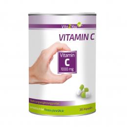 Vita2You Vitamin C 1000mg - 365 Kapseln - Jahrespackung - ohne Zusätze - Hoch...