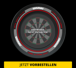 Winmau Advance Dartboard Surround - Schwarz Rot