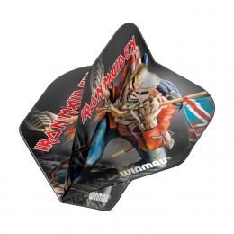 Winmau Rock Legends Iron Maiden Trooper Flights schwarz