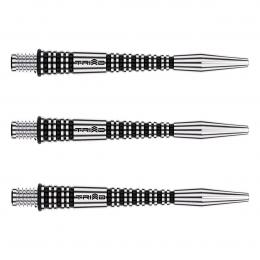 Winmau Triad RX Aluminium Schwarz Dart-Sch?fte - verschiedene L?ngen Intermediate